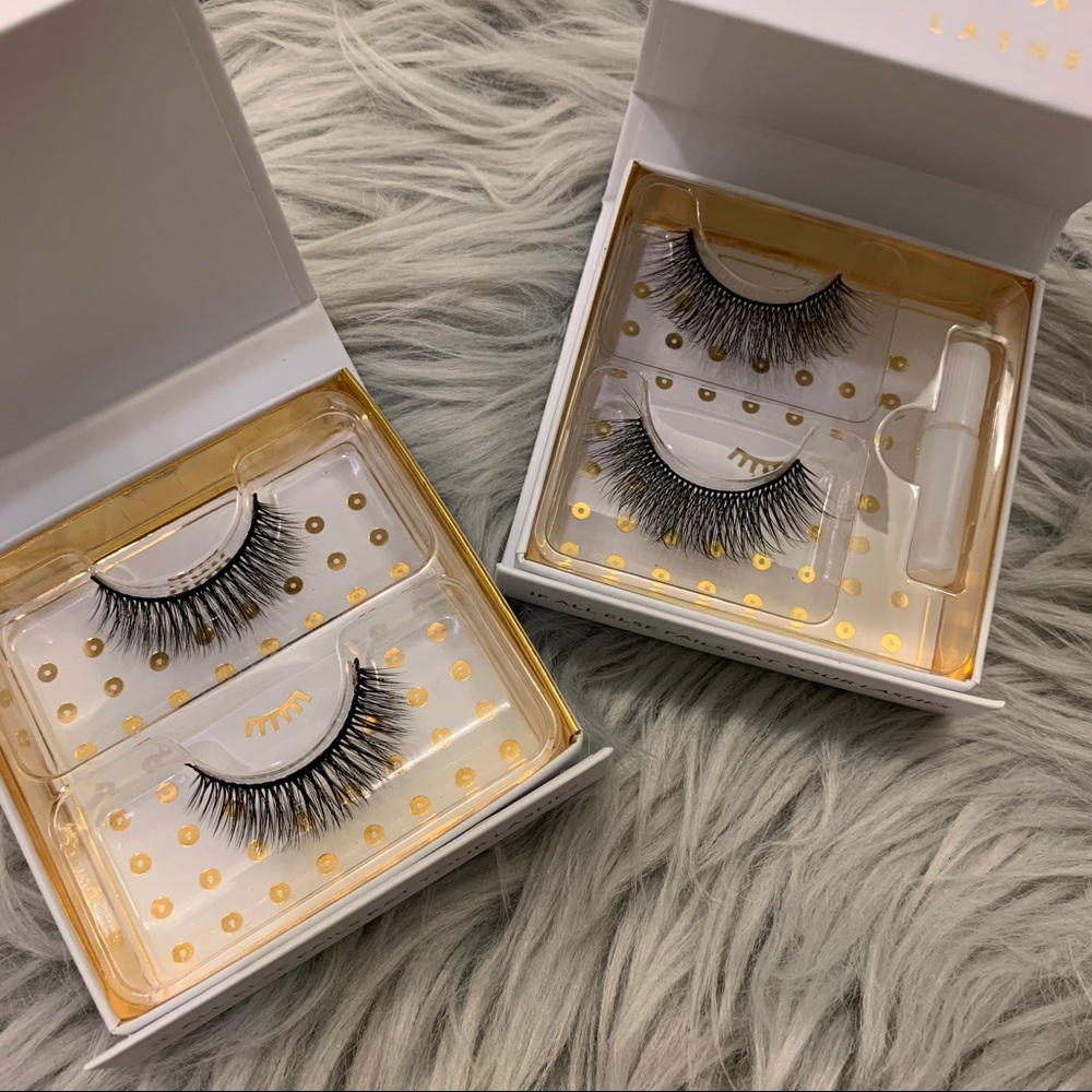 Battington Lashes with Lash Glue Lot of 2